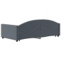 vidaXL Tagesbett Ausziehbar mit Schubladen Dunkelgrau 100x200 cm Samt vidaXL Tagesbett Ausziehbar mit Schubladen Dunkelgrau 100x200 cm Samt