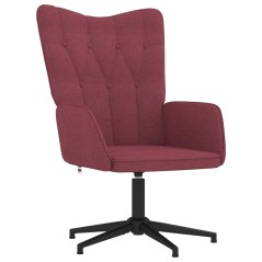 vidaXL Relaxsessel Weinrot Stoff 