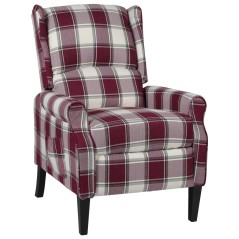 vidaXL Relaxsessel Verstellbar Rot Stoff