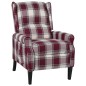 vidaXL Relaxsessel Verstellbar Rot Stoff vidaXL Relaxsessel Verstellbar Rot Stoff