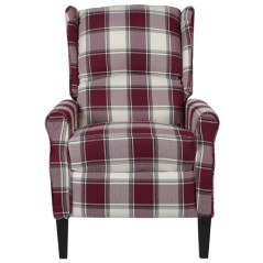 vidaXL Relaxsessel Verstellbar Rot Stoff