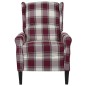 vidaXL Relaxsessel Verstellbar Rot Stoff vidaXL Relaxsessel Verstellbar Rot Stoff