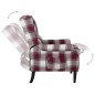 vidaXL Relaxsessel Verstellbar Rot Stoff vidaXL Relaxsessel Verstellbar Rot Stoff