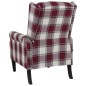 vidaXL Relaxsessel Verstellbar Rot Stoff vidaXL Relaxsessel Verstellbar Rot Stoff