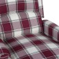 vidaXL Relaxsessel Verstellbar Rot Stoff vidaXL Relaxsessel Verstellbar Rot Stoff