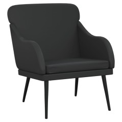 vidaXL Sessel Schwarz 63x76x80 cm Kunstleder