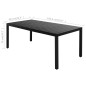 vidaXL 7-tlg. Garten-Essgruppe PVC Rattan Schwarz vidaXL 7-tlg. Garten-Essgruppe PVC Rattan Schwarz