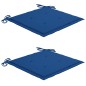 vidaXL Gartenstühle mit Kissen 2 Stk. Massivholz Akazie und Stahl vidaXL Gartenstühle mit Kissen 2 Stk. Massivholz Akazie und Stahl