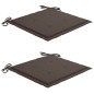 vidaXL Gartenstühle mit Kissen 2 Stk. Massivholz Teak und Stahl vidaXL Gartenstühle mit Kissen 2 Stk. Massivholz Teak und Stahl