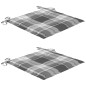 vidaXL Gartenstühle mit Kissen 2 Stk. Massivholz Akazie und Stahl vidaXL Gartenstühle mit Kissen 2 Stk. Massivholz Akazie und Stahl