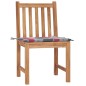 vidaXL Gartenstühle 2 Stk. mit Kissen Massivholz Teak vidaXL Gartenstühle 2 Stk. mit Kissen Massivholz Teak