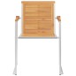 vidaXL Gartenstühle mit Kissen 2 Stk. Massivholz Teak und Stahl vidaXL Gartenstühle mit Kissen 2 Stk. Massivholz Teak und Stahl