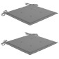 vidaXL Gartenstühle mit Kissen 2 Stk. Massivholz Teak und Stahl vidaXL Gartenstühle mit Kissen 2 Stk. Massivholz Teak und Stahl