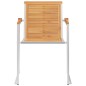 vidaXL Gartenstühle mit Kissen 2 Stk. Massivholz Teak und Stahl vidaXL Gartenstühle mit Kissen 2 Stk. Massivholz Teak und Stahl