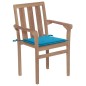 vidaXL Stapelbare Gartenstühle mit Kissen 8 Stk. Massivholz Teak vidaXL Stapelbare Gartenstühle mit Kissen 8 Stk. Massivholz Teak