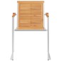 vidaXL Gartenstühle 4 Stk. mit Kissen Massivholz Teak vidaXL Gartenstühle 4 Stk. mit Kissen Massivholz Teak