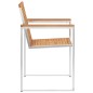vidaXL Gartenstühle 4 Stk. mit Kissen Massivholz Teak vidaXL Gartenstühle 4 Stk. mit Kissen Massivholz Teak