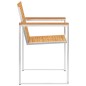 vidaXL 6 Stk. Gartenstühle mit Kissen Massivholz Teak vidaXL 6 Stk. Gartenstühle mit Kissen Massivholz Teak