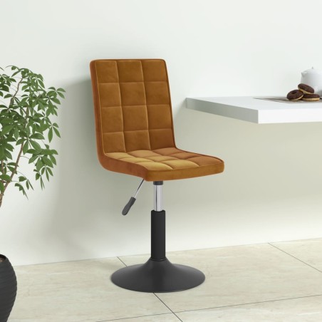 vidaXL Esszimmerstühle 6 Stk. Drehbar Braun Samt
