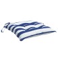 vidaXL Stuhlkissen 4 Stk. Blau & Weiß Gestreift 40x40x7 cm Stoff vidaXL Stuhlkissen 4 Stk. Blau & Weiß Gestreift 40x40x7 cm Stoff