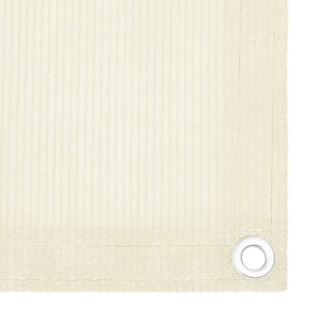 vidaXL Balkon Sichtschutz Creme 90x600 cm HDPE 
