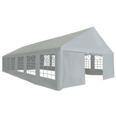 vidaXL Partyzelt PE 6x12 m Grau 