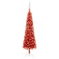 Weihnachtsbaum Schlank mit LEDs & Kugeln Rot 210 cm Weihnachtsbaum Schlank mit LEDs & Kugeln Rot 210 cm