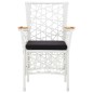 vidaXL 7-tlg. Garten-Essgruppe Poly Rattan Weiß vidaXL 7-tlg. Garten-Essgruppe Poly Rattan Weiß