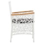 vidaXL 7-tlg. Garten-Essgruppe Poly Rattan Weiß vidaXL 7-tlg. Garten-Essgruppe Poly Rattan Weiß