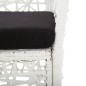 vidaXL 7-tlg. Garten-Essgruppe Poly Rattan Weiß vidaXL 7-tlg. Garten-Essgruppe Poly Rattan Weiß