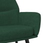 vidaXL Relaxsessel mit Hocker Dunkelgrün Stoff vidaXL Relaxsessel mit Hocker Dunkelgrün Stoff