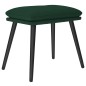 vidaXL Relaxsessel mit Hocker Dunkelgrün Stoff vidaXL Relaxsessel mit Hocker Dunkelgrün Stoff