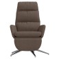 vidaXL Relaxsessel mit Fußteil Taupe Stoff vidaXL Relaxsessel mit Fußteil Taupe Stoff