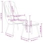 vidaXL Relaxsessel mit Hocker Dunkelgrün Samt vidaXL Relaxsessel mit Hocker Dunkelgrün Samt
