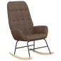 vidaXL Schaukelstuhl mit Fußhocker Taupe Stoff vidaXL Schaukelstuhl mit Fußhocker Taupe Stoff