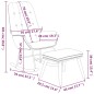 vidaXL Schaukelstuhl mit Fußhocker Taupe Stoff vidaXL Schaukelstuhl mit Fußhocker Taupe Stoff