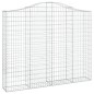 vidaXL Gabionen mit Hochbogen 12 Stk 200x30x160/180cm Verzinktes Eisen vidaXL Gabionen mit Hochbogen 12 Stk 200x30x160/180cm Verzinktes Eisen