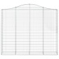 vidaXL Gabionen mit Hochbogen 12 Stk 200x30x160/180cm Verzinktes Eisen vidaXL Gabionen mit Hochbogen 12 Stk 200x30x160/180cm Verzinktes Eisen