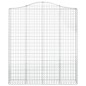 vidaXL Gabionen mit Hochbogen 8 Stk. 200x30x220/240cm Verzinktes Eisen vidaXL Gabionen mit Hochbogen 8 Stk. 200x30x220/240cm Verzinktes Eisen