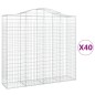 vidaXL Gabionen mit Hochbogen 40Stk. 200x50x180/200cm Verzinktes Eisen vidaXL Gabionen mit Hochbogen 40Stk. 200x50x180/200cm Verzinktes Eisen
