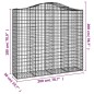 vidaXL Gabionen mit Hochbogen 40Stk. 200x50x180/200cm Verzinktes Eisen vidaXL Gabionen mit Hochbogen 40Stk. 200x50x180/200cm Verzinktes Eisen