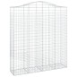 vidaXL Gabionen mit Hochbogen 18Stk. 200x50x220/240cm Verzinktes Eisen vidaXL Gabionen mit Hochbogen 18Stk. 200x50x220/240cm Verzinktes Eisen