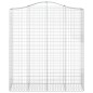 vidaXL Gabionen mit Hochbogen 18Stk. 200x50x220/240cm Verzinktes Eisen vidaXL Gabionen mit Hochbogen 18Stk. 200x50x220/240cm Verzinktes Eisen