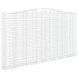 vidaXL Gabionen mit Hochbogen 6 Stk. 400x30x220/240cm Verzinktes Eisen vidaXL Gabionen mit Hochbogen 6 Stk. 400x30x220/240cm Verzinktes Eisen