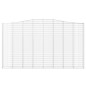 vidaXL Gabionen mit Hochbogen 6 Stk. 400x30x220/240cm Verzinktes Eisen vidaXL Gabionen mit Hochbogen 6 Stk. 400x30x220/240cm Verzinktes Eisen
