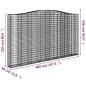 vidaXL Gabionen mit Hochbogen 6 Stk. 400x30x220/240cm Verzinktes Eisen vidaXL Gabionen mit Hochbogen 6 Stk. 400x30x220/240cm Verzinktes Eisen