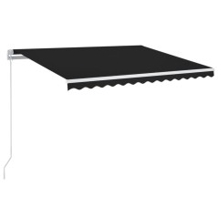 vidaXL Markise Manuell Einziehbar mit LED 350x250 cm Anthrazit