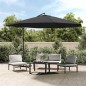 vidaXL Ampelschirm mit Aluminium-Mast 350 cm Anthrazit vidaXL Ampelschirm mit Aluminium-Mast 350 cm Anthrazit