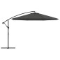 vidaXL Ampelschirm mit Aluminium-Mast 350 cm Anthrazit vidaXL Ampelschirm mit Aluminium-Mast 350 cm Anthrazit