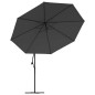 vidaXL Ampelschirm mit Aluminium-Mast 350 cm Anthrazit vidaXL Ampelschirm mit Aluminium-Mast 350 cm Anthrazit